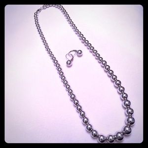 Ross Simons sterling silver necklace and earrings